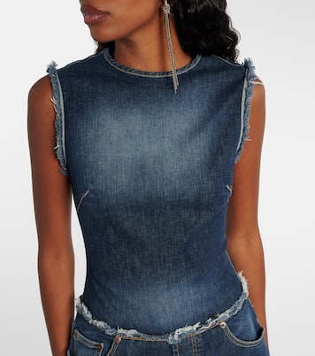 Duffena distressed denim midi dress | Acne Studios