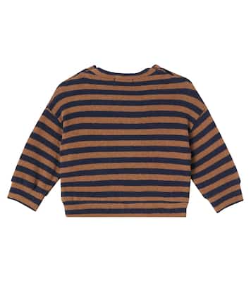 Baby Dirk striped cotton-blend sweater | 1 + in the Family