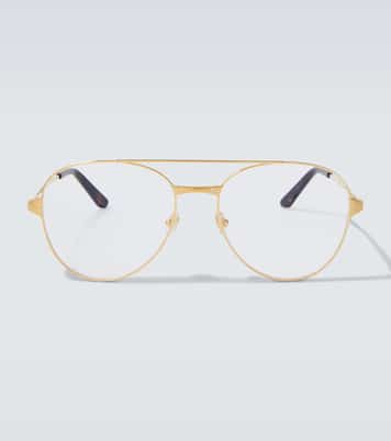 Occhiali aviator Santos De Cartier | Cartier Eyewear Collection