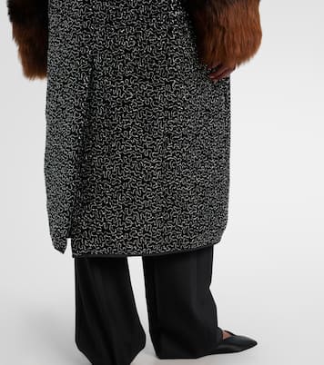 Verzierter Mantel mit Shearling | Jacques Wei