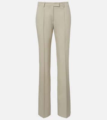 Low-rise wool straight pants | The Attico