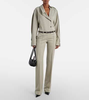 Low-rise wool straight pants | The Attico