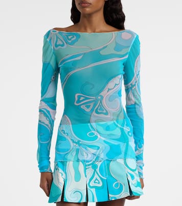 Orchidee sheer top | Pucci