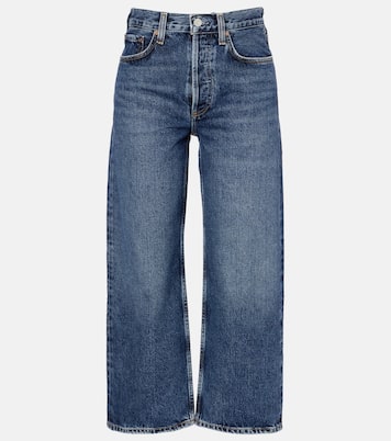 Cropped Mid-Rise Wide-Leg Jeans Arc | Agolde