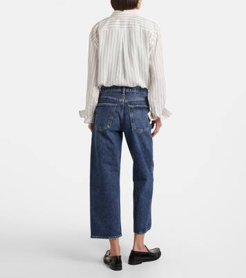 Cropped Mid-Rise Wide-Leg Jeans Arc | Agolde