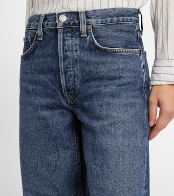 Cropped Mid-Rise Wide-Leg Jeans Arc | Agolde