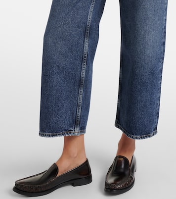 Cropped Mid-Rise Wide-Leg Jeans Arc | Agolde