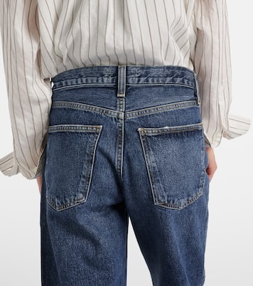 Cropped Mid-Rise Wide-Leg Jeans Arc | Agolde