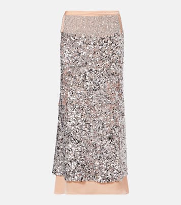 Sequined jersey midi skirt | Rabanne
