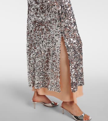 Sequined jersey midi skirt | Rabanne
