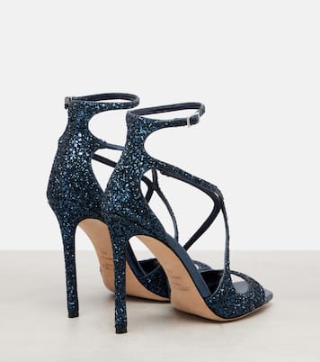 Azia 110 glitter sandals | Jimmy Choo