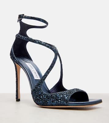 Azia 110 glitter sandals | Jimmy Choo