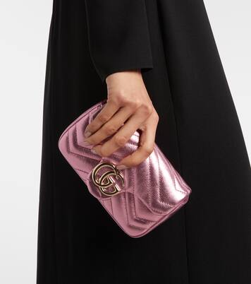 Borsa a spalla GG Marmont Mini in pelle | Gucci