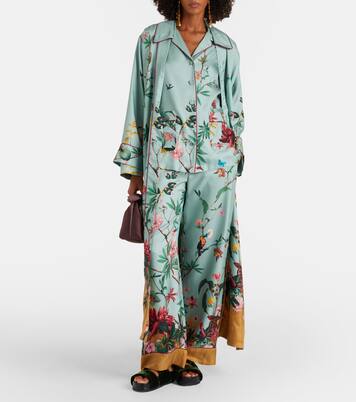 Bedrucktes Hemd aus Seide | La DoubleJ