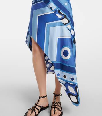 Midikleid Vivara aus Seidensatin | Pucci