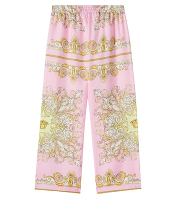 Hose Spring Barocco aus Seiden-Twill | Versace Kids