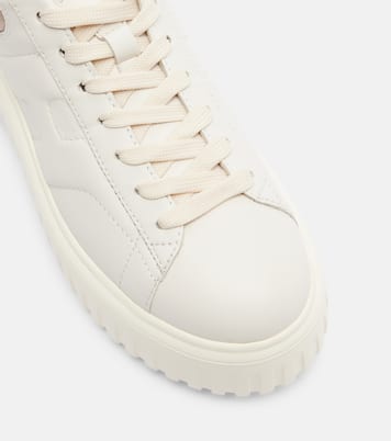 H-Stripes leather platform sneakers | Hogan