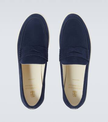 Suede slip-on sneakers | Brunello Cucinelli