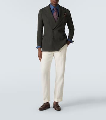 Marphy woven leather loafers | Rubinacci