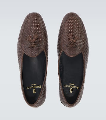 Marphy woven leather loafers | Rubinacci