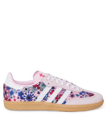 Samba OG floral suede-trimmed sneakers | Adidas Originals Kids