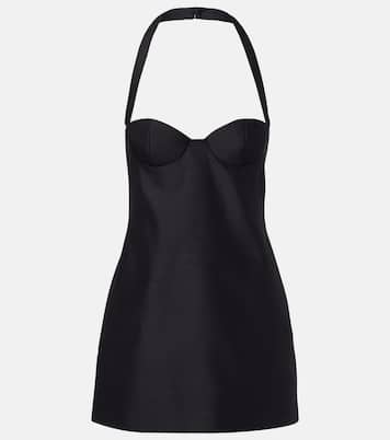 Halterneck wool-blend bustier dress | Magda Butrym