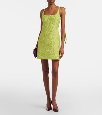 Eliezer floral cloqué minidress | Emilia Wickstead