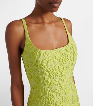 Eliezer floral cloqué minidress | Emilia Wickstead