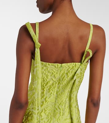 Eliezer floral cloqué minidress | Emilia Wickstead