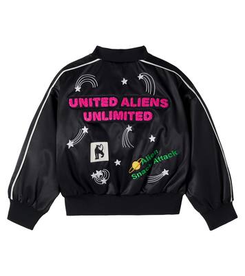 Embroidered satin varsity jacket | Mini Rodini