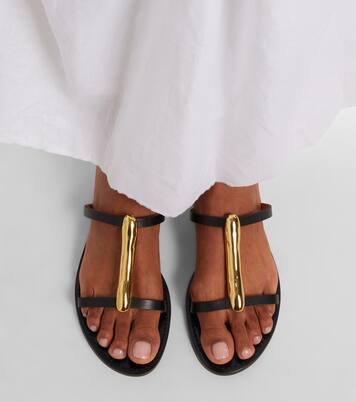 Sandalias Sahara de piel adornadas | Amanu