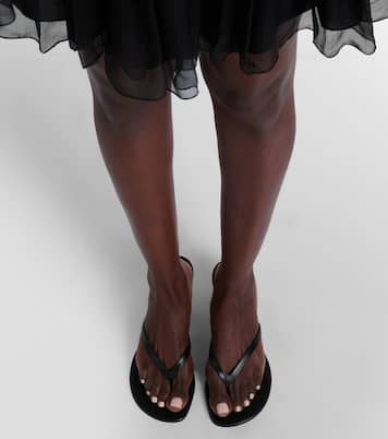 Juliette leather thong sandals | Amina Muaddi