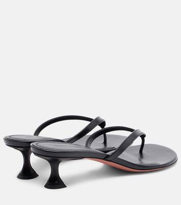 Juliette leather thong sandals | Amina Muaddi