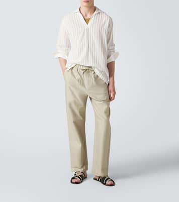 Pantalon large Rocha en coton | Frescobol Carioca