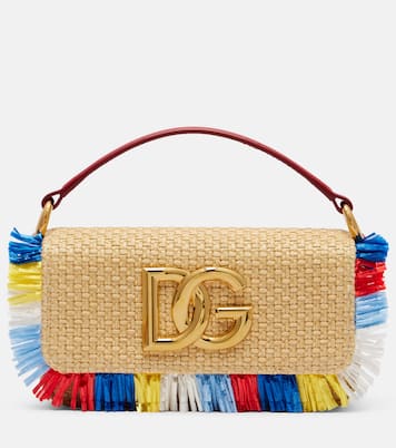 3.5 Small raffia-effect crossbody bag | Dolce&Gabbana