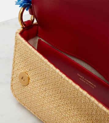 3.5 Small raffia-effect crossbody bag | Dolce&Gabbana