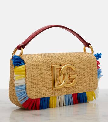 3.5 Small raffia-effect crossbody bag | Dolce&Gabbana