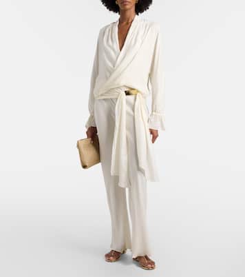 x Rosie Huntington-Whiteley Rosie blouse | ViX Paula Hermanny