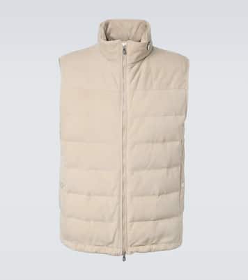 Daunenweste aus Veloursleder | Brunello Cucinelli