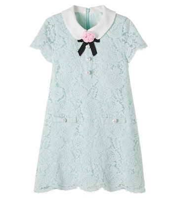 Lace-trimmed dress | Self-Portrait Kids