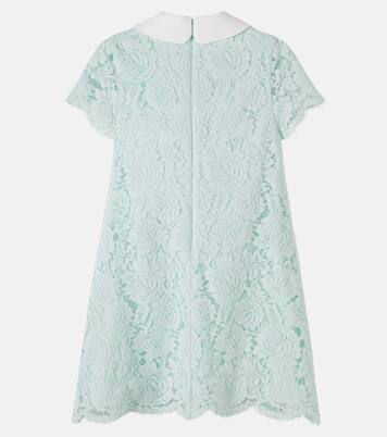 Lace-trimmed dress | Self-Portrait Kids