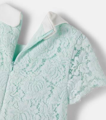 Lace-trimmed dress | Self-Portrait Kids
