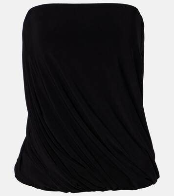 Twist strapless jersey top | Norma Kamali