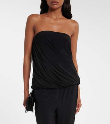 Twist strapless jersey top | Norma Kamali