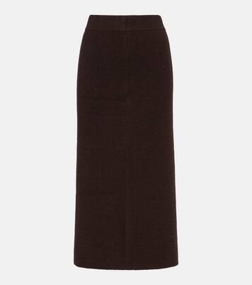 Wool and cashmere pencil skirt | Jardin des Orangers