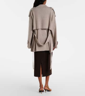Wool and cashmere pencil skirt | Jardin des Orangers