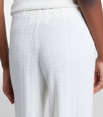 Shannen cotton and cashmere wide-leg pants | Lisa Yang