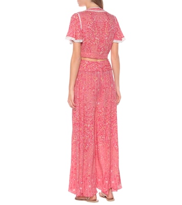 Bedrucktes Cropped-Top Jena | Poupette St Barth