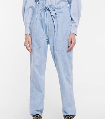 Jean paper bag Muardo à taille haute | Marant Etoile