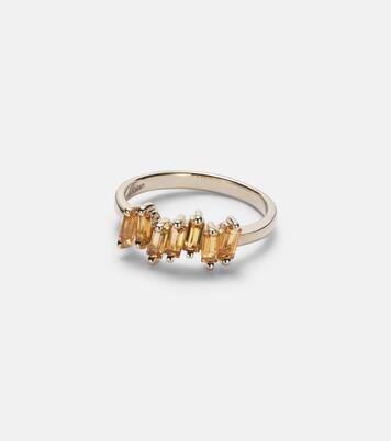 14kt gold ring with citrine quartz | Suzanne Kalan